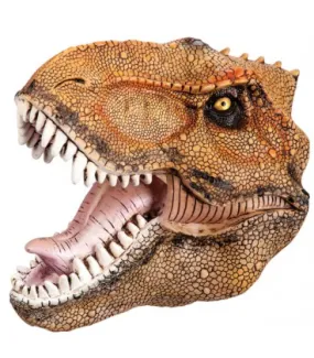 MASCHERA DINOSAURO ARANCIONE IN FINGOMMA